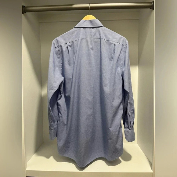 Lauren Ralph Lauren slim Fit non iron Dress Shirt 100% cotton gingham 16 32/33 - Picture 5 of 5